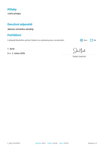 Třetí strana žádosti o zbrojní licenci ZL3